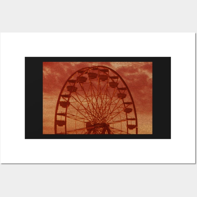 Ferris Wheel at Dusk Wall Art by dltphoto